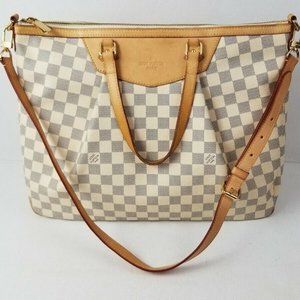 Siracusa GM Damier Azur Shoulder Bag